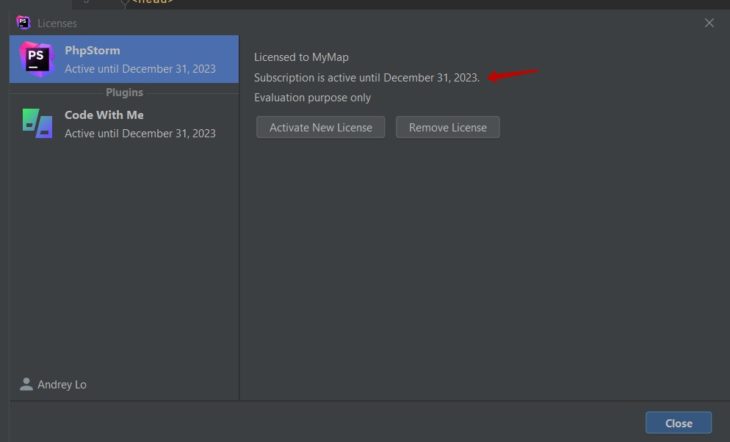 phpstorm лицензия
